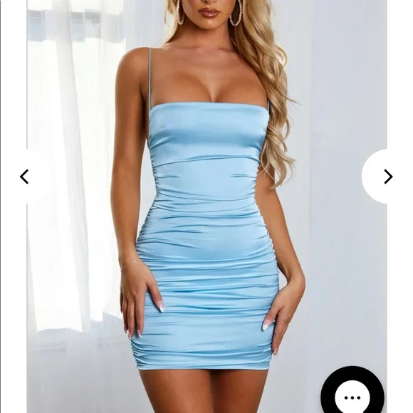 Anastasia mini dress baby blue from baby boo fashion - Picture 1 of 8